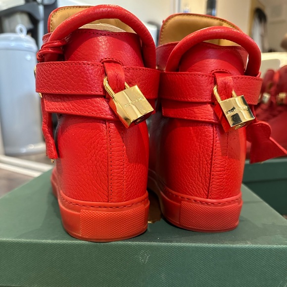 Women’s red high top Buscemi sneakers in size 38 - Picture 2 of 5